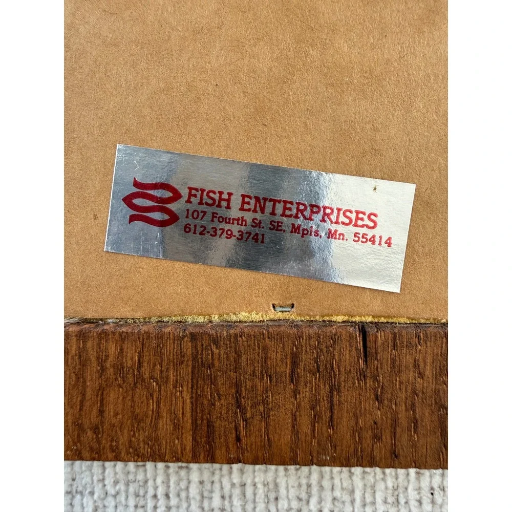 Vtg‎ Fish Enterprises Plaque Children Are A Gift From Lord Psalm 127 Wood Frame